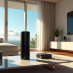 "Smart Home Essentials: Top Gadgets for a Smarter Living" "A modern living room with a smart speaker, wireless charging pad, thermostat, and security camera, showcasing top gadgets for a smarter living amidst natural light and minimalist decor."