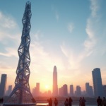 "Revolutionizing Telecommunication: How 5G is Redefining Connectivity and Efficiency" "A sleek, futuristic 5G network tower stands tall amidst a bustling cityscape at dusk, symbolizing technological advancement and limitless connectivity, in preparation for Top 5G Gadgets 2025."